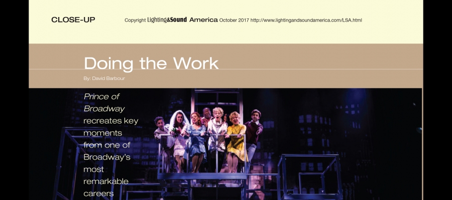 Chroma-Q Color Force in Lighting & Sound America Magazine Close-Up Report on the Prince of Broadway