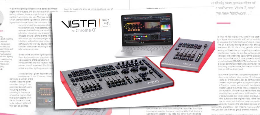 Vista 3 by Chroma-Q Review in Lighting & Sound International Magazine