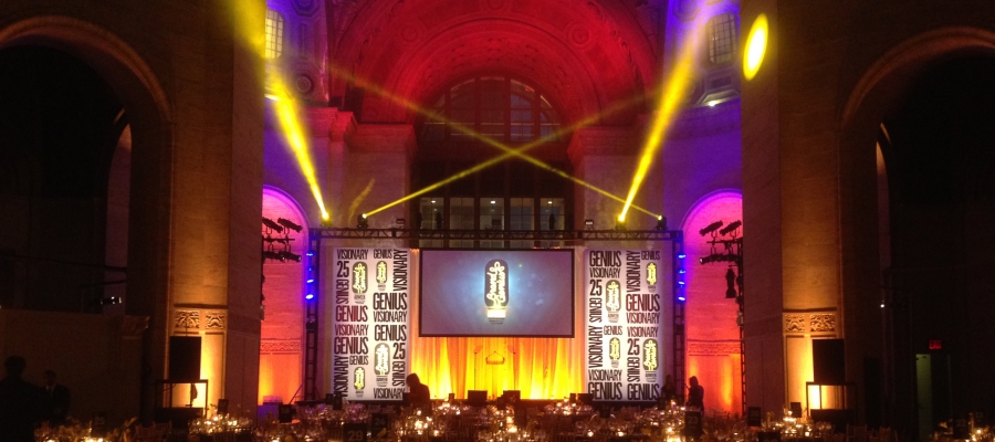 Chroma-Q Color Force LEDs Supplied by 4Wall New York for CLIO Events