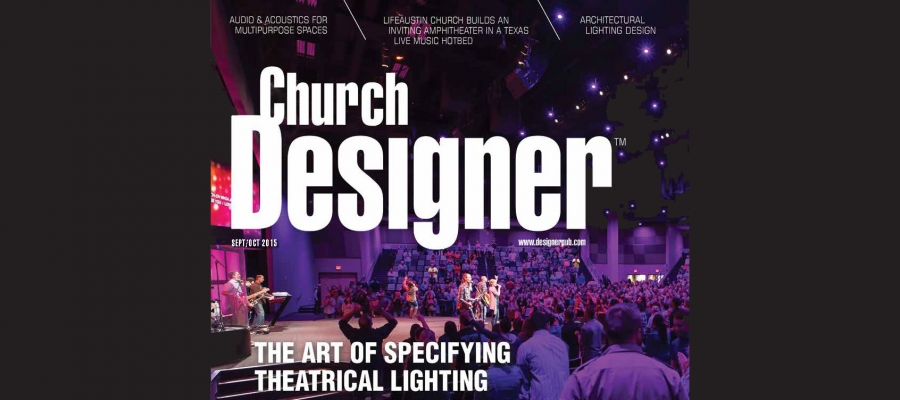 Chroma-Q Inspire in Church Designer Magazine Architectural Lighting Report