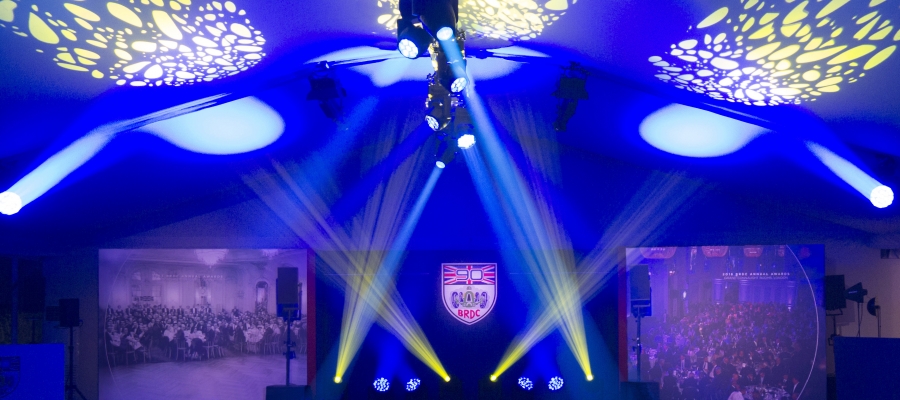 Chroma-Q Color Force II and Space Force Fixtures Utilised in Lighting for British Grand Prix Party